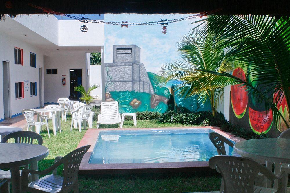 Hostal Vive La Vida 신데 델 카르멘 외부 사진